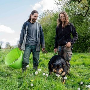 Les maraîchers du Jardin Ouroboros : Aëlle et Guillaume